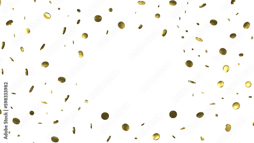 gold confetti