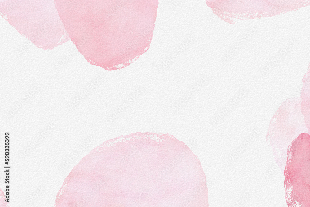 Abstract shape pink watercolour background. Watercolor pink abstract texture.