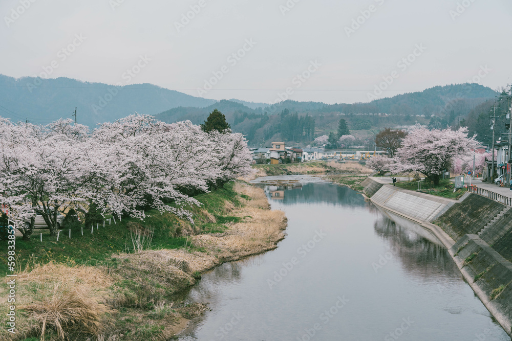 View of Takayama during the Spring season
