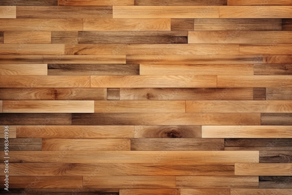 Fototapeta premium seamless wood parquet texture. Wooden background texture parquet, laminate - Generative AI