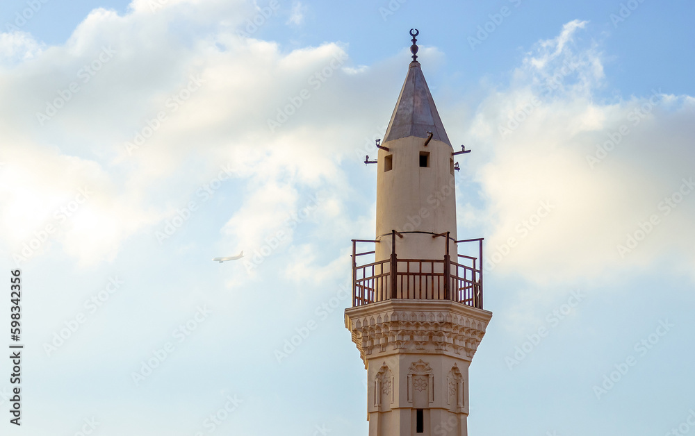 The minaret, Mosque of Amr Ibn al-Aas, Egypt

