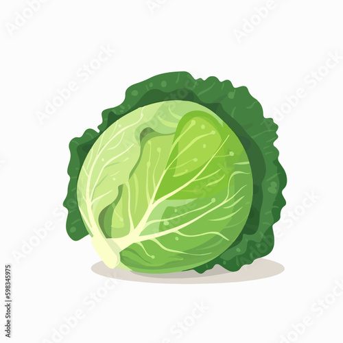 Simple and minimalistic cabbage vector icons