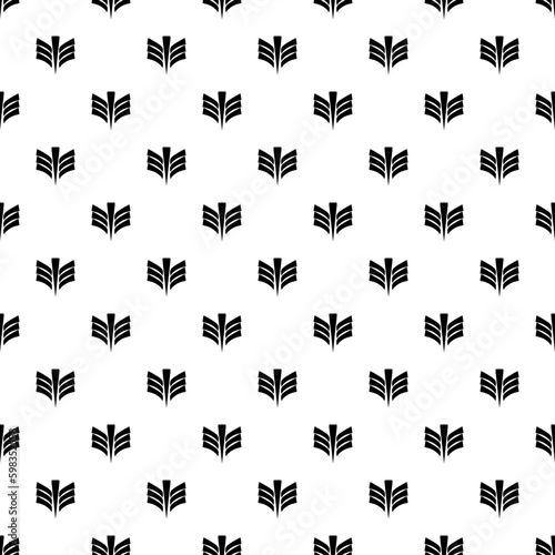  black and white seamless pattern repeated design ornament decoration floral flower damask style geometric elements tile texture textile fabric vector illustration