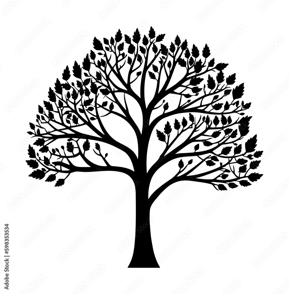 tree silhouette vector tree silhouette vector