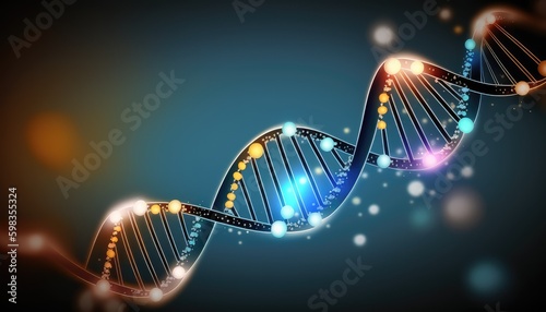 glowing dna helix wallpaper a molecular marvel generative ai