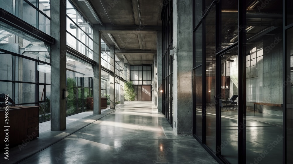 The use of natural light and earthy materials peaceful atmosphere modern building. AI generated The use of natural light and earthy materials peaceful atmosphere modern building. AI generated