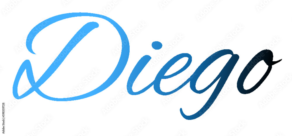 Diego - light blue and blue color - male name - ideal for websites, emails, presentations, greetings, banners, cards, books, t-shirt, sweatshirt, prints
Diego - light blue and blue color - male name - ideal for websites, emails, presentations, greetings, banners, cards, books, t-shirt, sweatshirt, prints