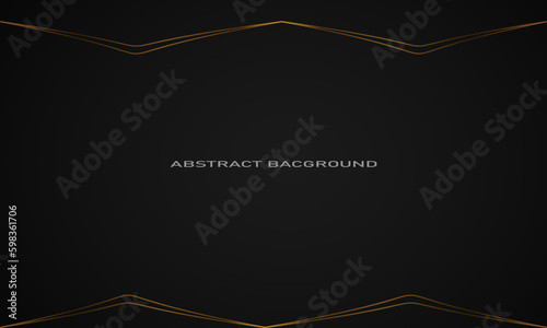 elegant background with gold lines at the top and bottom, modern background