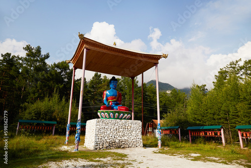 The statue of the Buddha of Medicine in the Republic of Buryatia.  photo