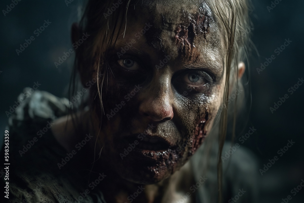 Zombie with scary eyes and terrible look. Zombie with scary eyes and terrible look.
