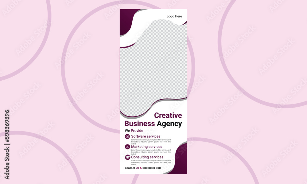 Business Style Modern and Corporate Roll Up Banner Template. Business Style Modern and Corporate Roll Up Banner Template.