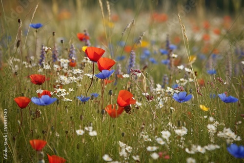 field with wild flowers