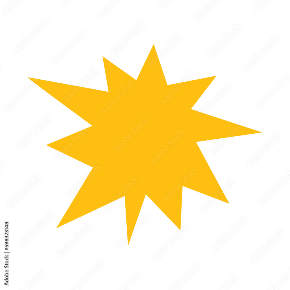 Explosion Shape Illustration Explosion Shape Illustration