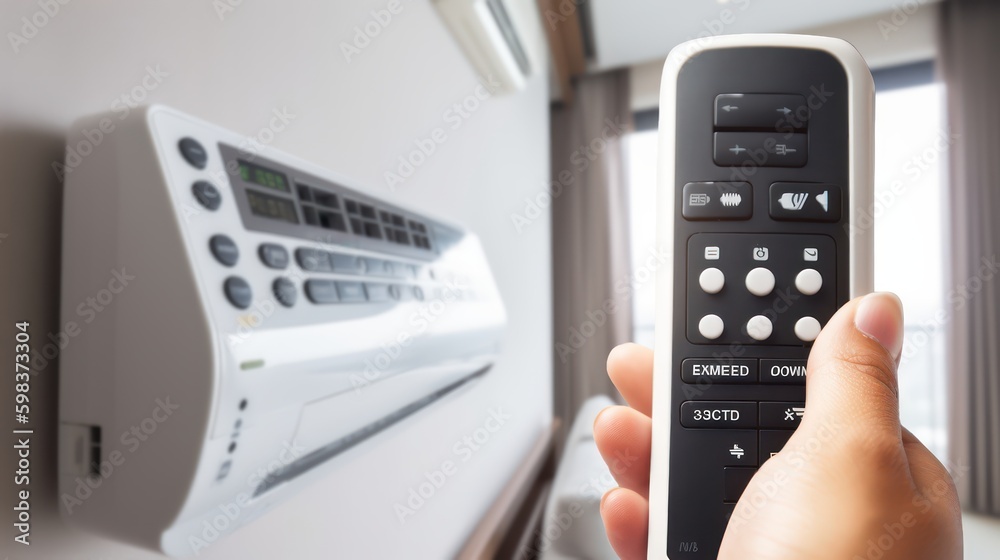hand with air conditioning control, generative ai hand with air conditioning control, generative ai