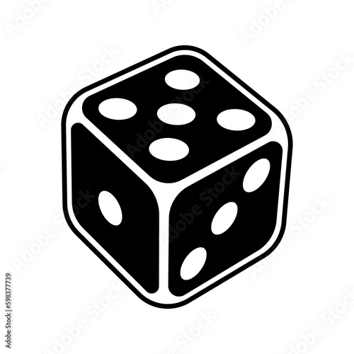 Playing dice illustration. Game craps image. Casino and betting background. Generative AI