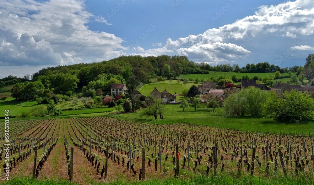 Village viticole en Bourgogne..