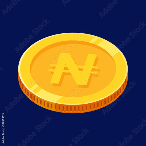 Naira Coin Gold Nigerian Money