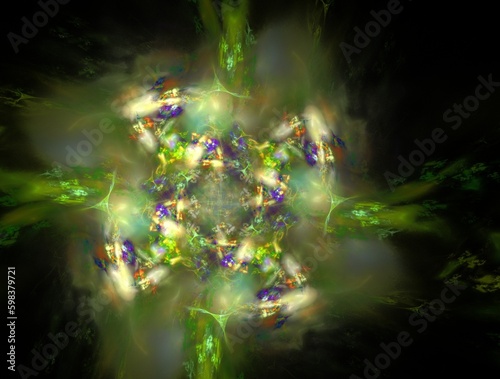 Imaginatory fractal abstract background Image