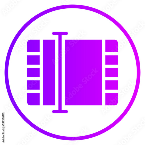 video editor gradient icon