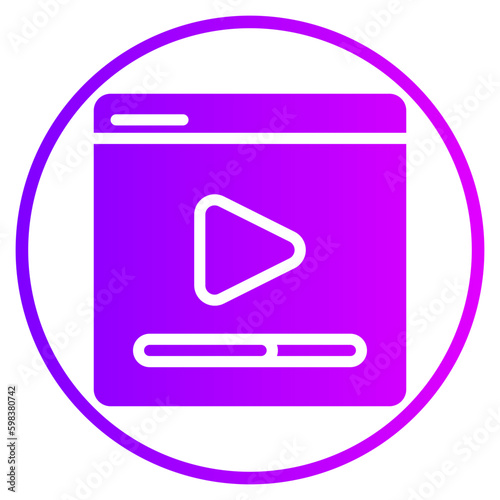vlogger gradient icon
