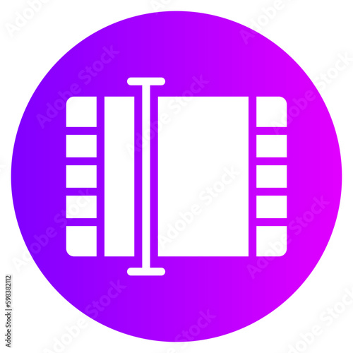 video editor gradient icon