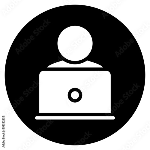 freelancer glyph icon