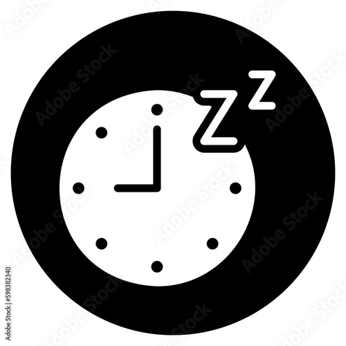 sleep glyph icon