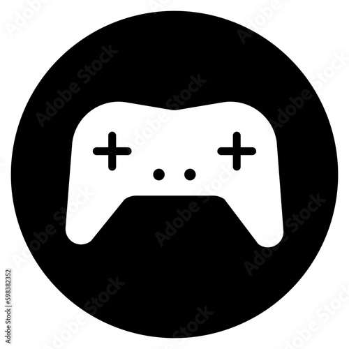 video game glyph icon