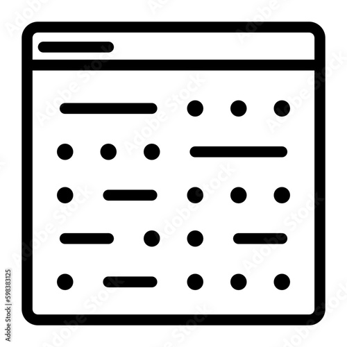 coding line icon