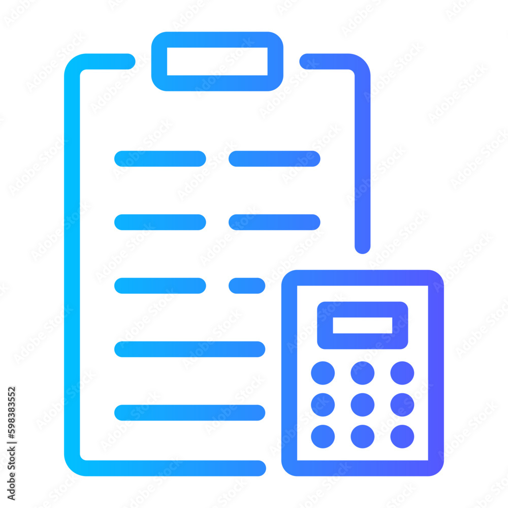 accounting gradient icon