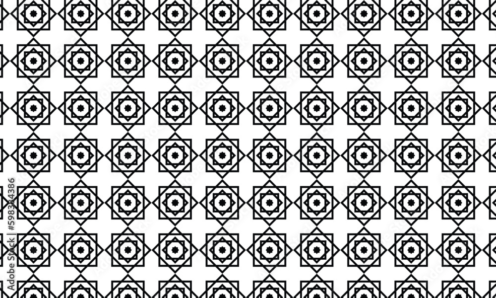 abstract simple seamless black geometric pattern.