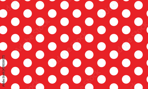 abstract seamless white polka dot with red bg.