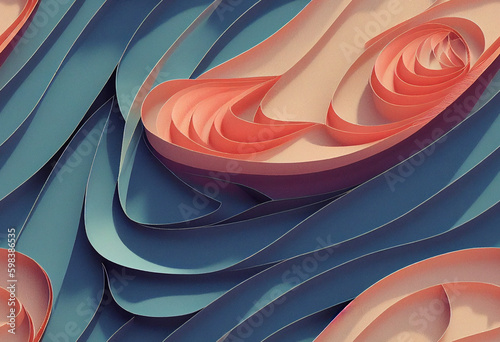 Seamless Quilled Paper Art