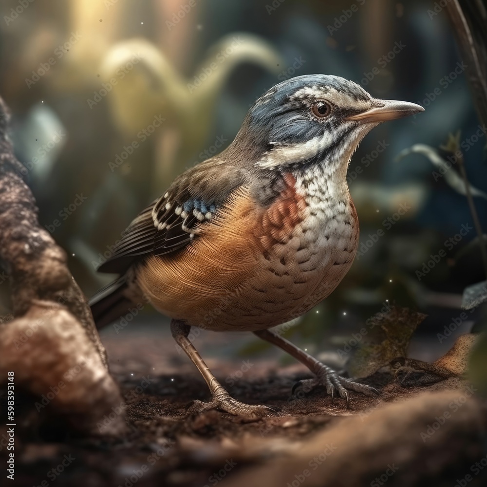 Bird in natural habitat (generative AI) Bird in natural habitat (generative AI)