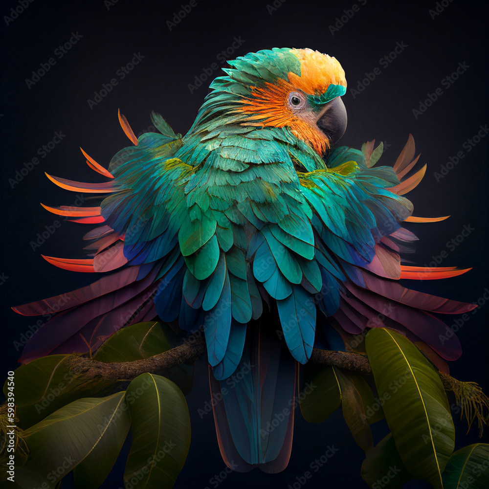 Fototapeta premium bunter Papagei