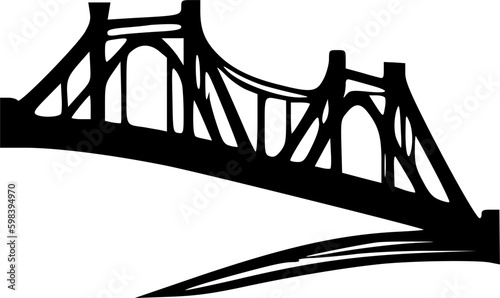 bridge icon vector symbol design illustration