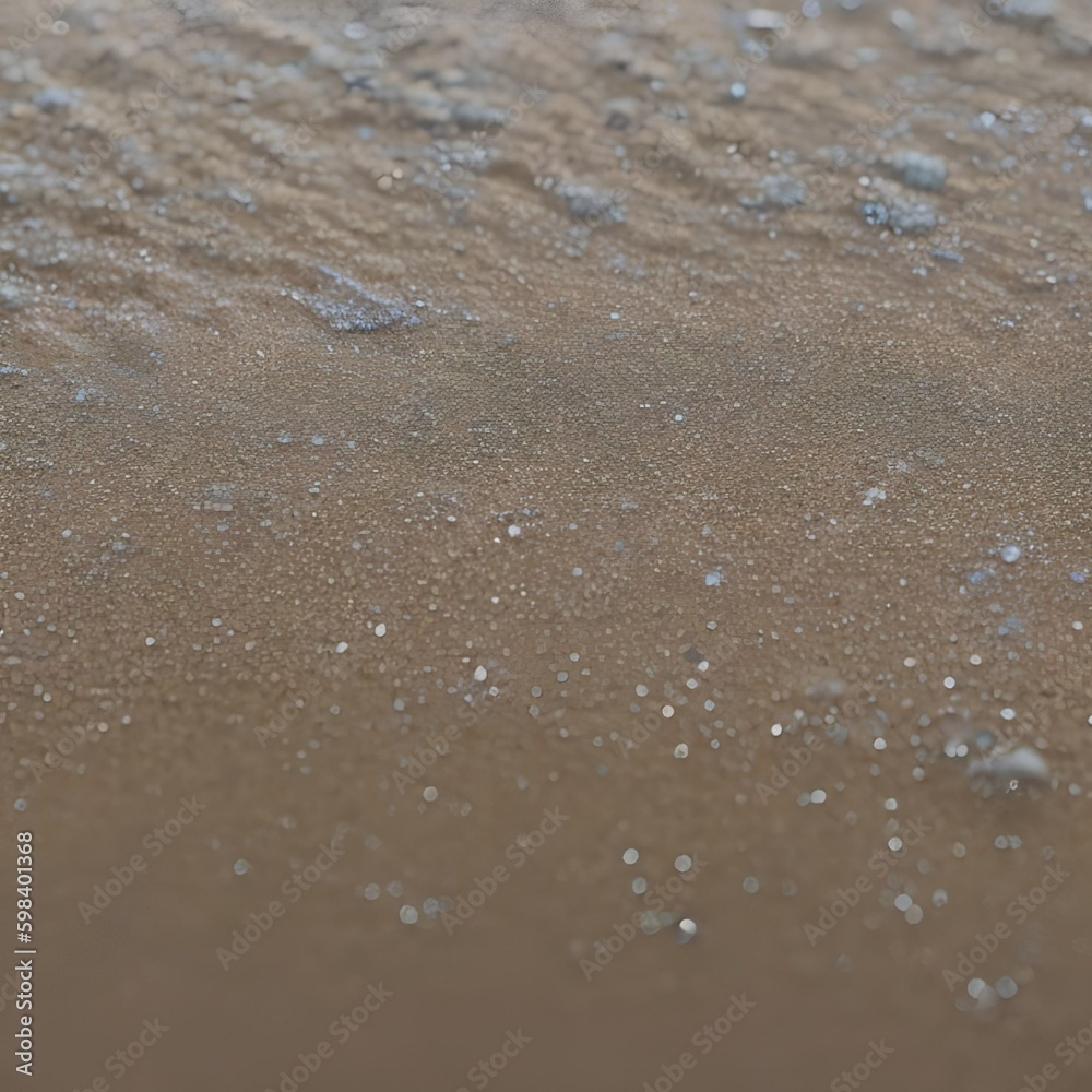 A slimy and damp texture with wet sand and sea foam5, Generative AI A slimy and damp texture with wet sand and sea foam5, Generative AI