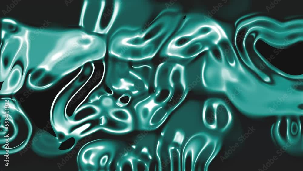 Dark Teal Abstract Art with Liquid Metal and Hyper-Realistic Water Dark Teal Abstract Art with Liquid Metal and Hyper-Realistic Water