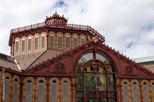 Foto Mercat de Sant Antoni, food market in Barcelona, Catalonia, Spain