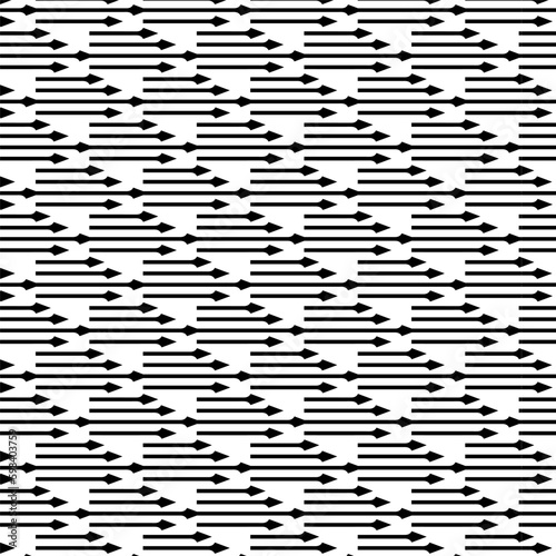 Doodle arrows seamless pattern Decorative spears background Vector illustration Isolated