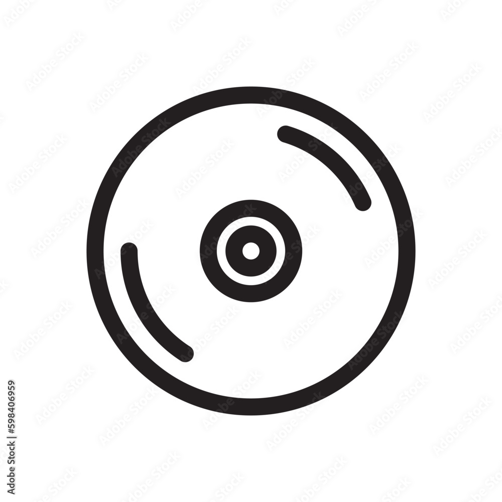 CD vector icon. Compact disc flat sign design. DVD symbol. CD pictogram. UX UI icon CD vector icon. Compact disc flat sign design. DVD symbol. CD pictogram. UX UI icon