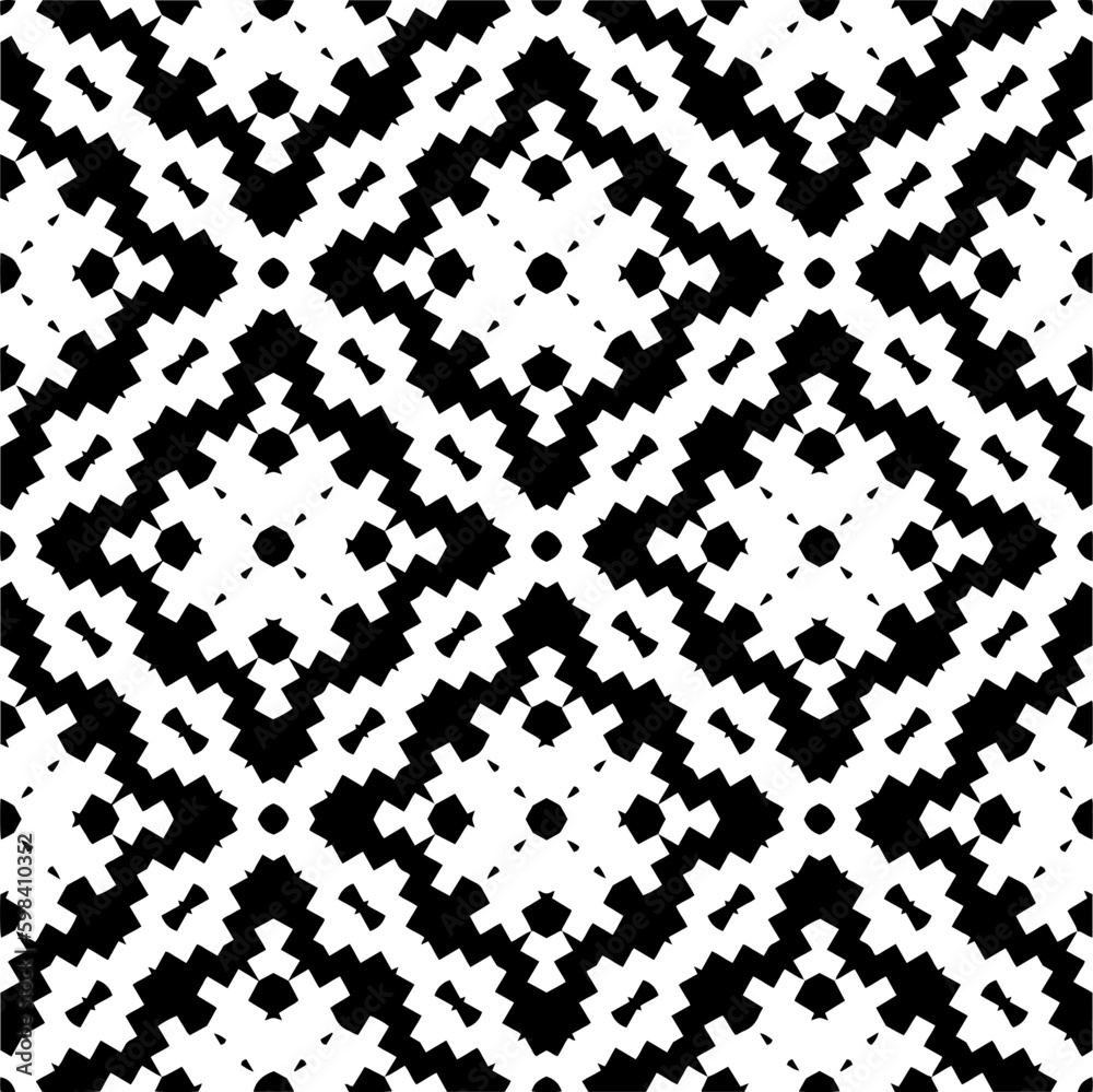 Seamless repeating pattern. Black and white pattern for web page, textures, card, poster, fabric, textile. Seamless repeating pattern. Black and white pattern for web page, textures, card, poster, fabric, textile.