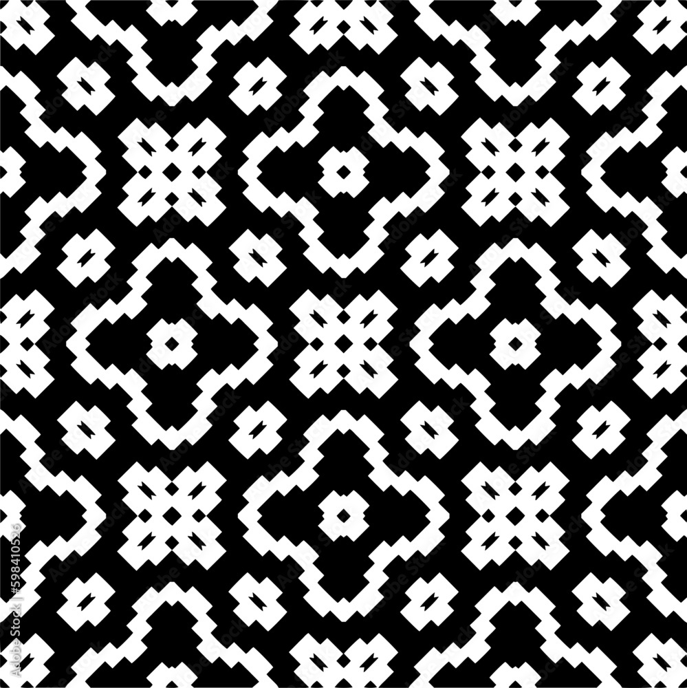Seamless repeating pattern. Black and white pattern for web page, textures, card, poster, fabric, textile. Seamless repeating pattern. Black and white pattern for web page, textures, card, poster, fabric, textile.