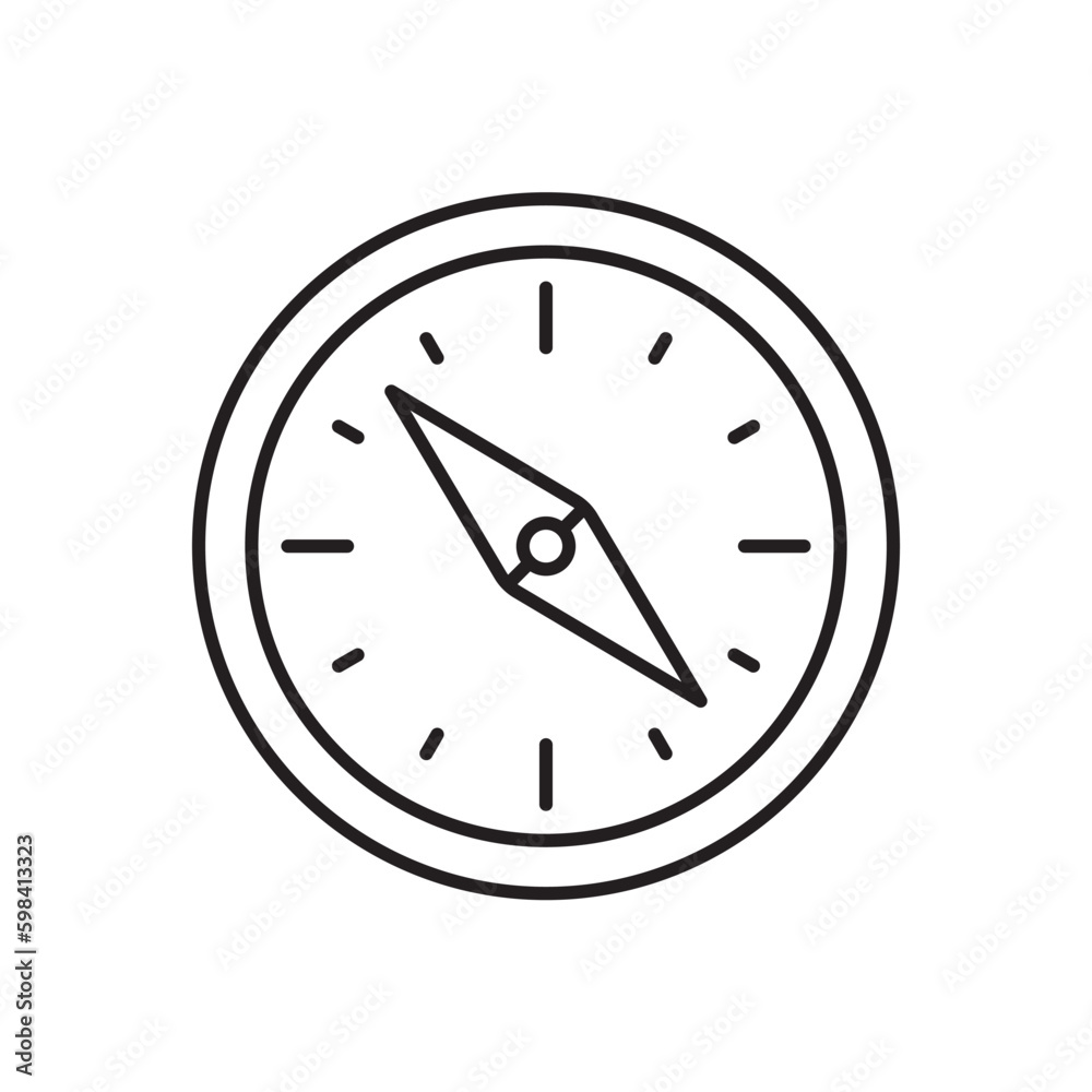 Compass vector icon. Compass flat sign design. Compass symbol pictogram. UX UI icon Compass vector icon. Compass flat sign design. Compass symbol pictogram. UX UI icon