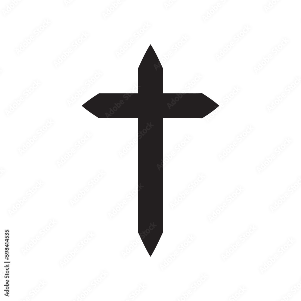 Cross vector icon. Christian cross flat sign design. Religious cross symbol. Religion pictogram. UX UI icon Cross vector icon. Christian cross flat sign design. Religious cross symbol. Religion pictogram. UX UI icon