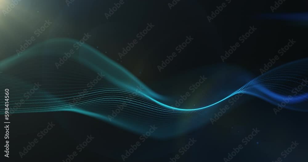 Particle wave on blue background, smooth smoke flow, digital wave motion technology. Particle wave on blue background, smooth smoke flow, digital wave motion technology.