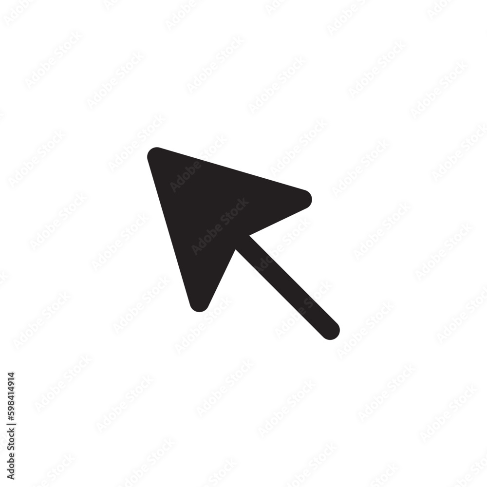 Computer arrow icon. Cursor flat sign design. Cursor vector icon. Click icon. Pointer symbol pictogram. UX UI icon