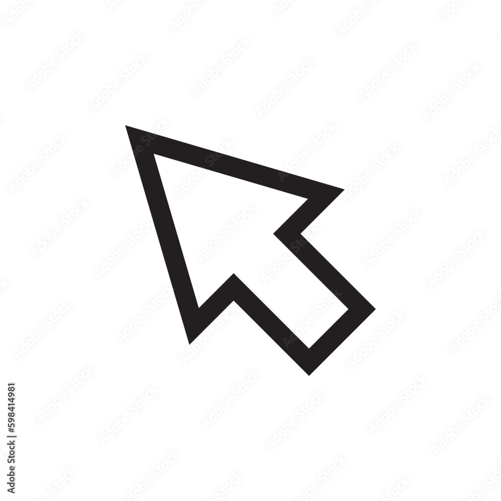 Computer arrow icon. Cursor flat sign design. Cursor vector icon. Click icon. Pointer symbol pictogram. UX UI icon Computer arrow icon. Cursor flat sign design. Cursor vector icon. Click icon. Pointer symbol pictogram. UX UI icon