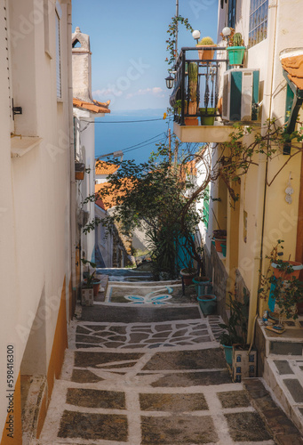 Fototapeta Naklejka Na Ścianę i Meble -  A narrow village path