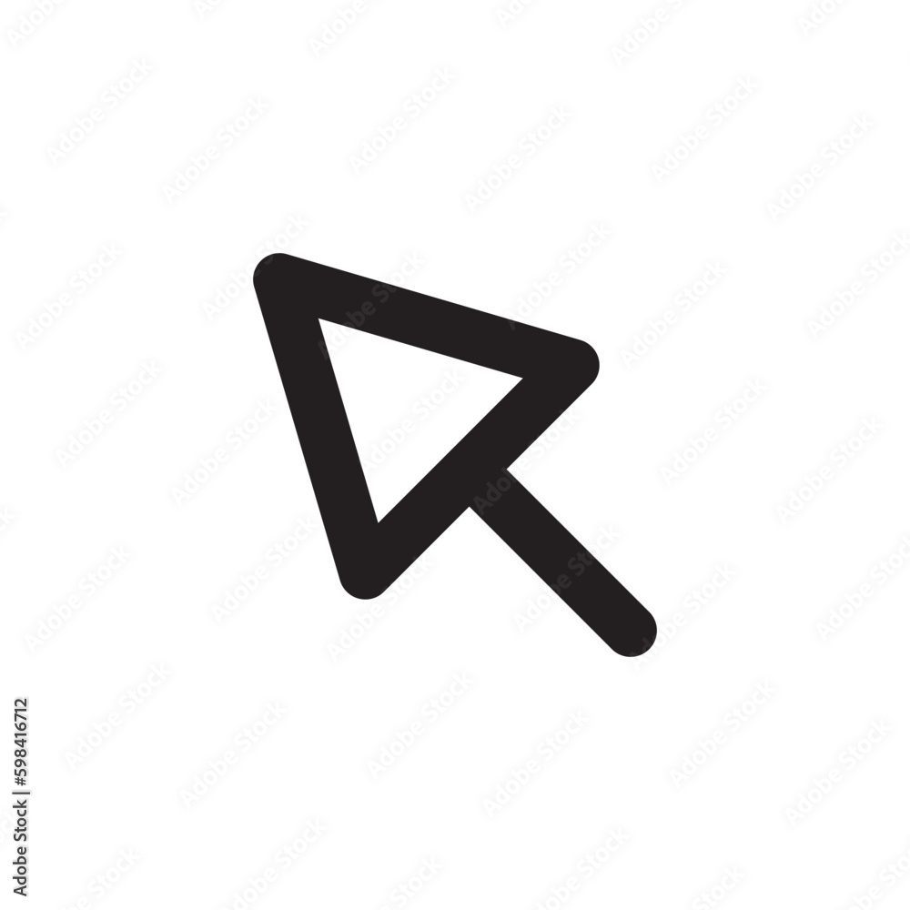 Computer arrow icon. Cursor flat sign design. Cursor vector icon. Click icon. Pointer symbol pictogram. UX UI icon Computer arrow icon. Cursor flat sign design. Cursor vector icon. Click icon. Pointer symbol pictogram. UX UI icon